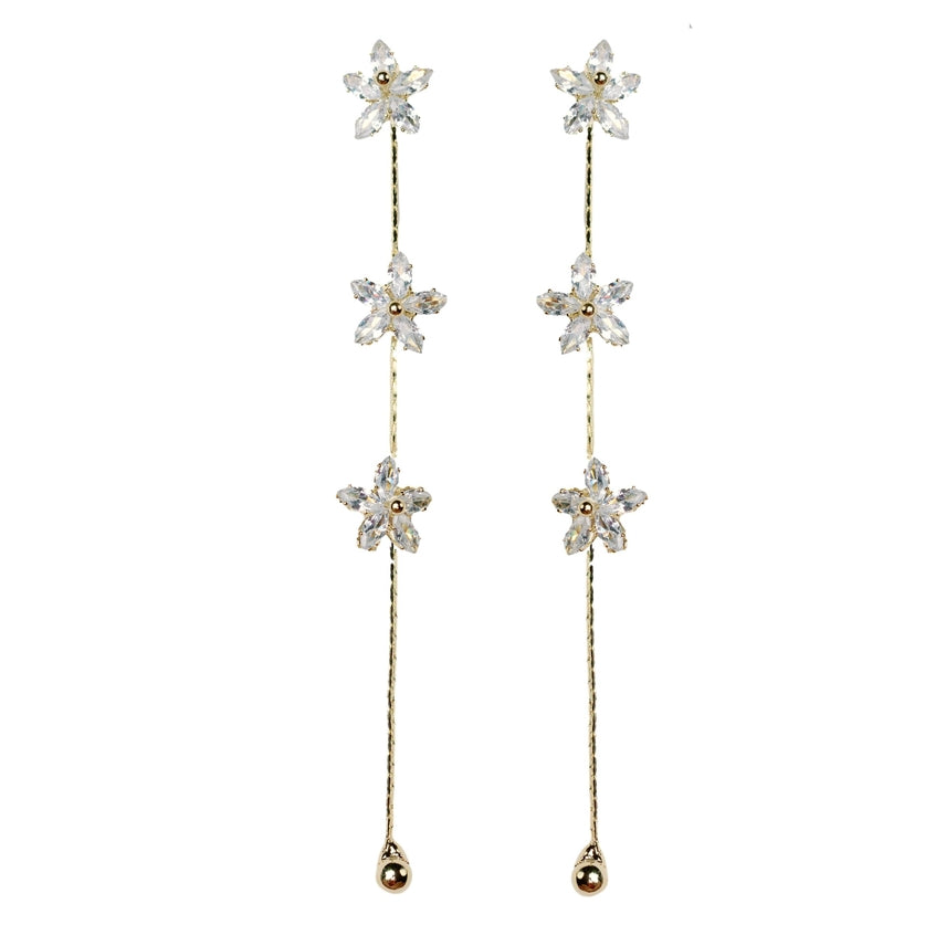 Diamond Daisy Earrings