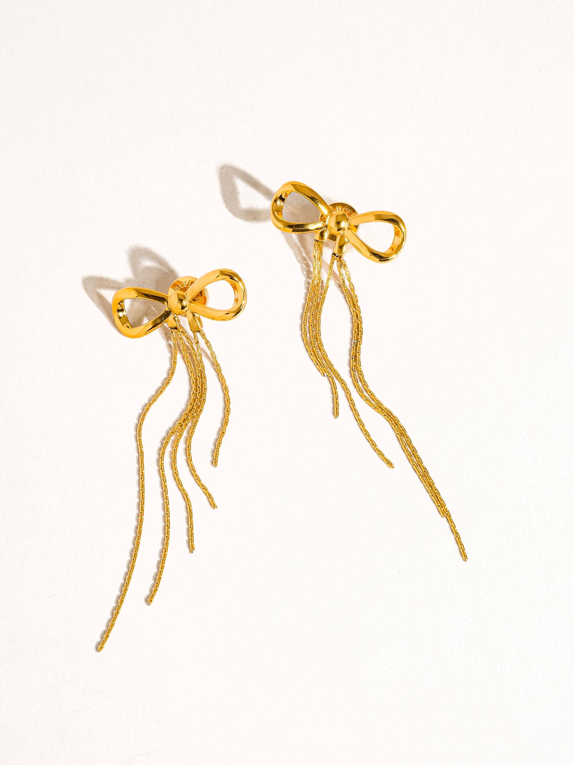 Hani 18K Gold Non-Tarnish Heart Tassel Earring