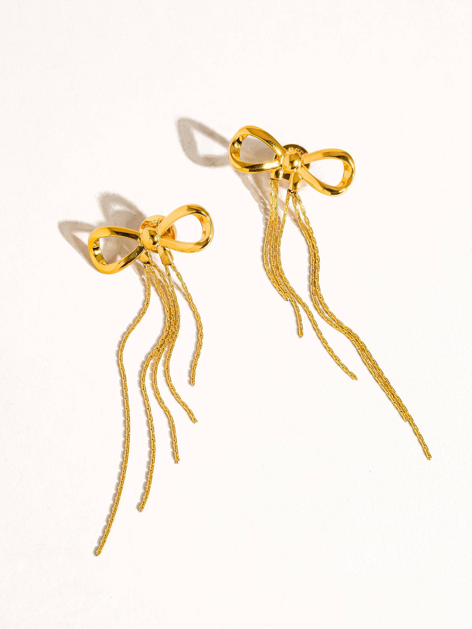 Hani 18K Gold Non-Tarnish Heart Tassel Earring