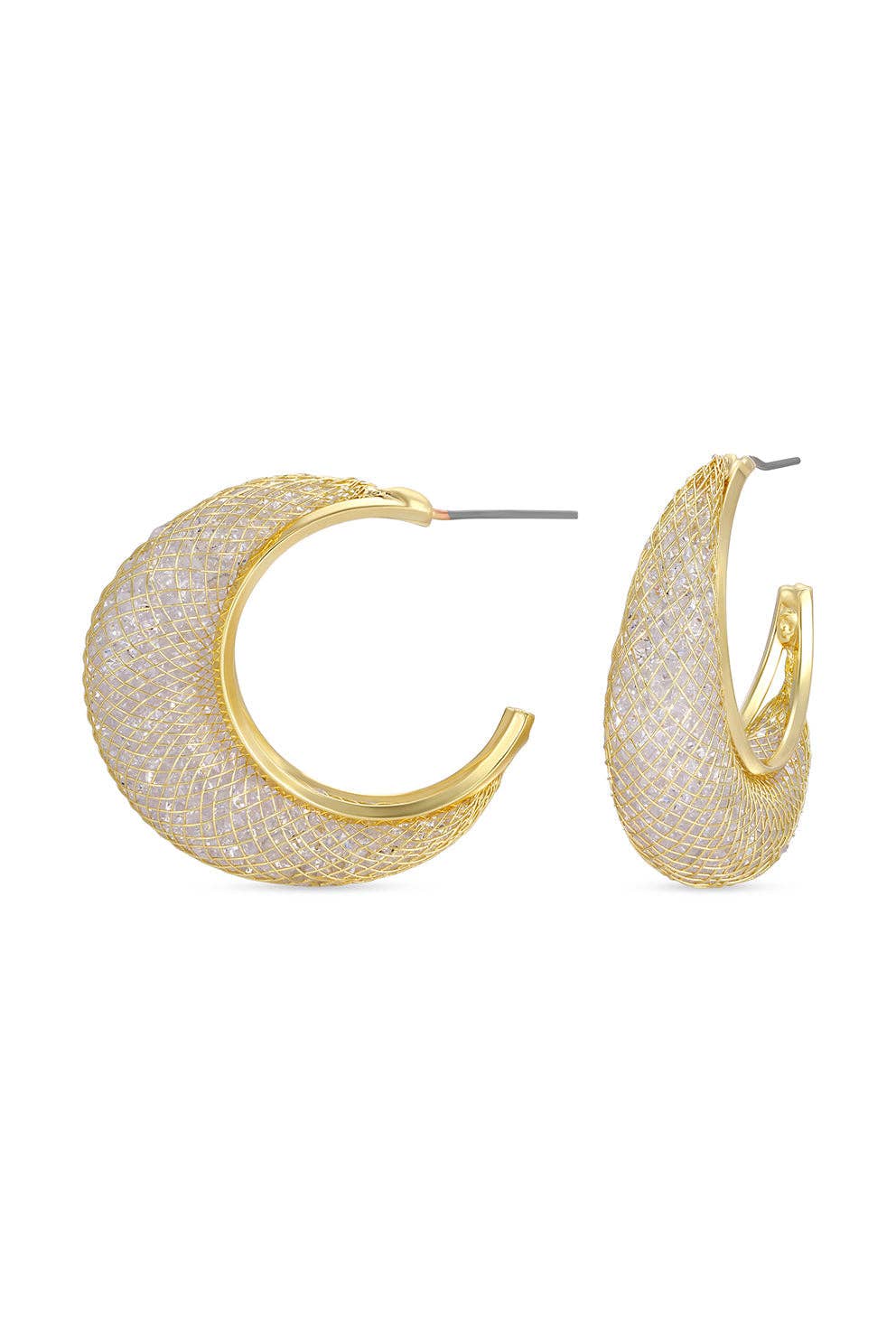 Selene hoop CZ earrings
