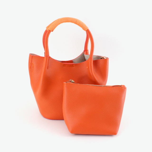 Small Tote Crossbody Bag w/Cosmetic Pouch