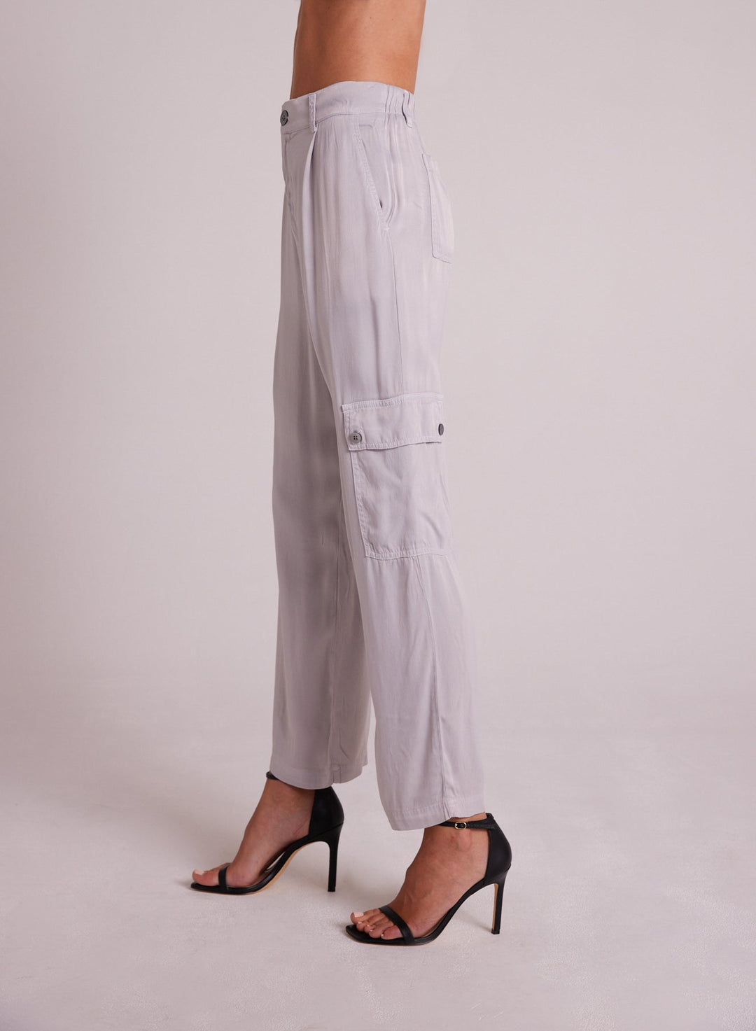 Satin Cargo Trousers
