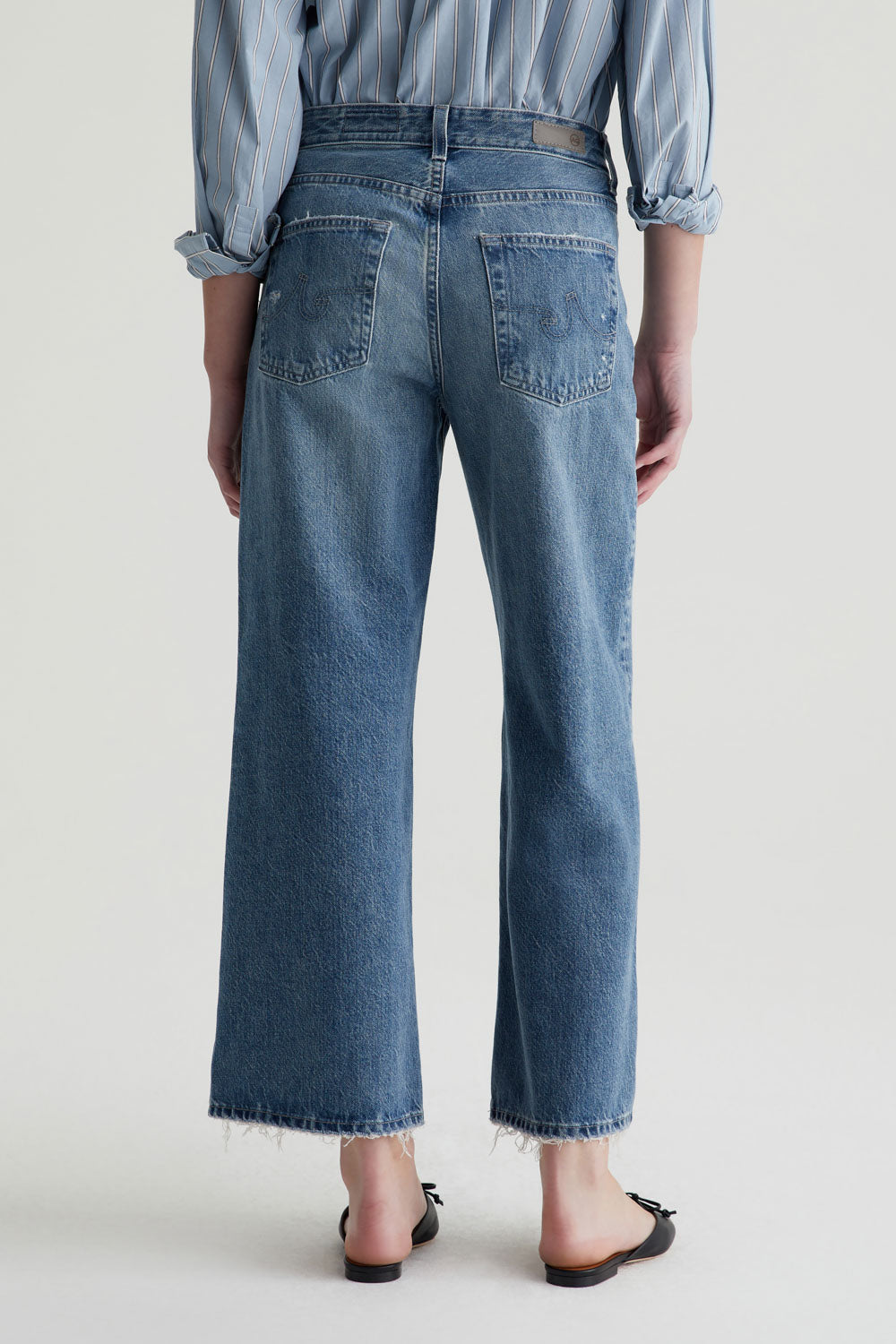 Saige Wide Leg Crop in Castlebay