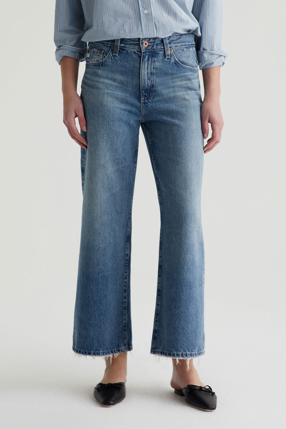 Saige Wide Leg Crop in Castlebay