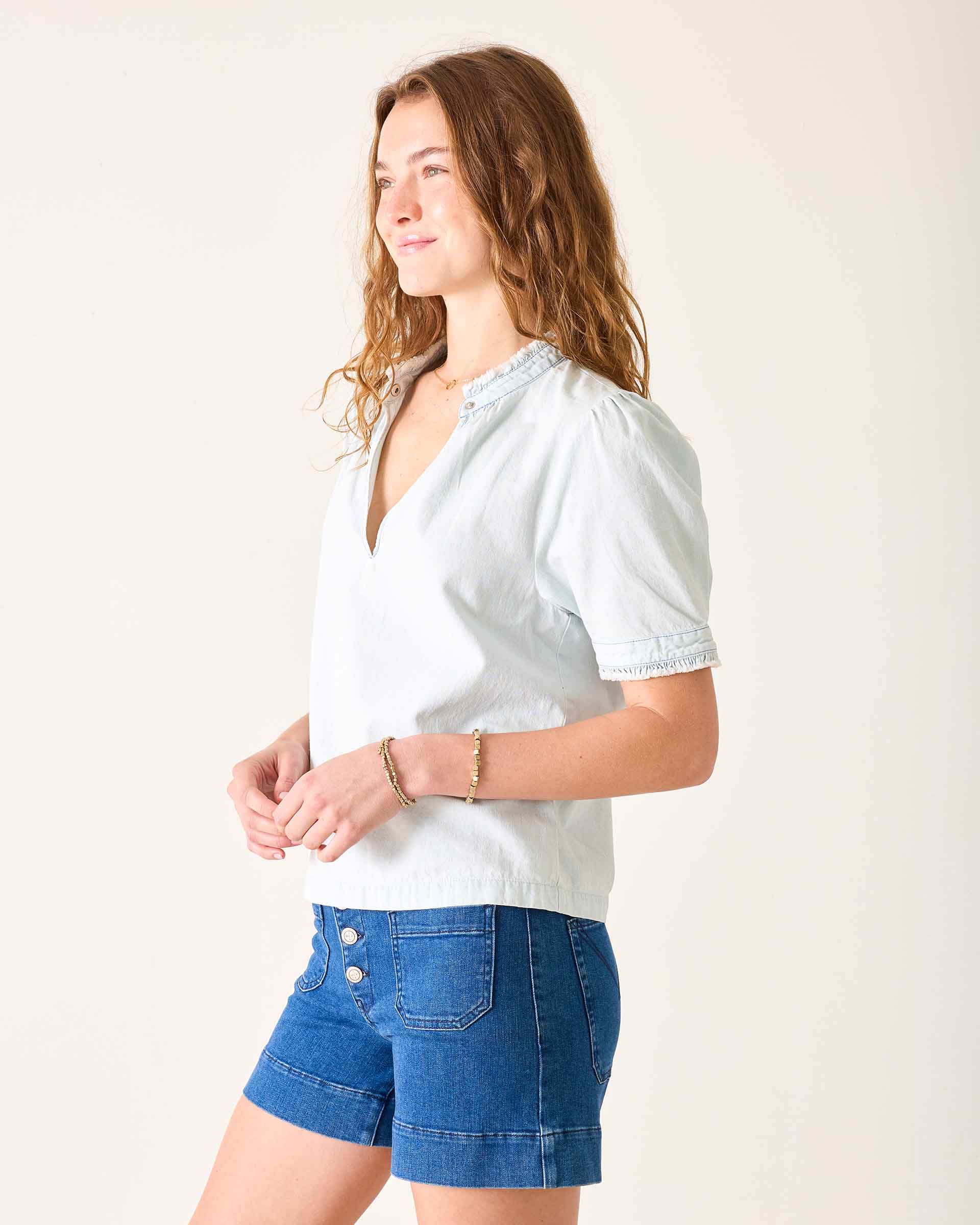 Sweet Clementine V-Neck Top
