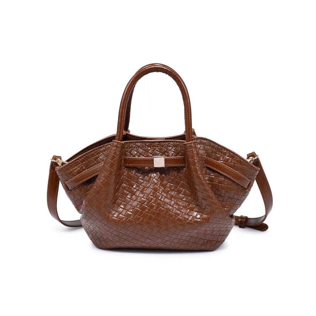 Selena Embossed Woven Crossbody