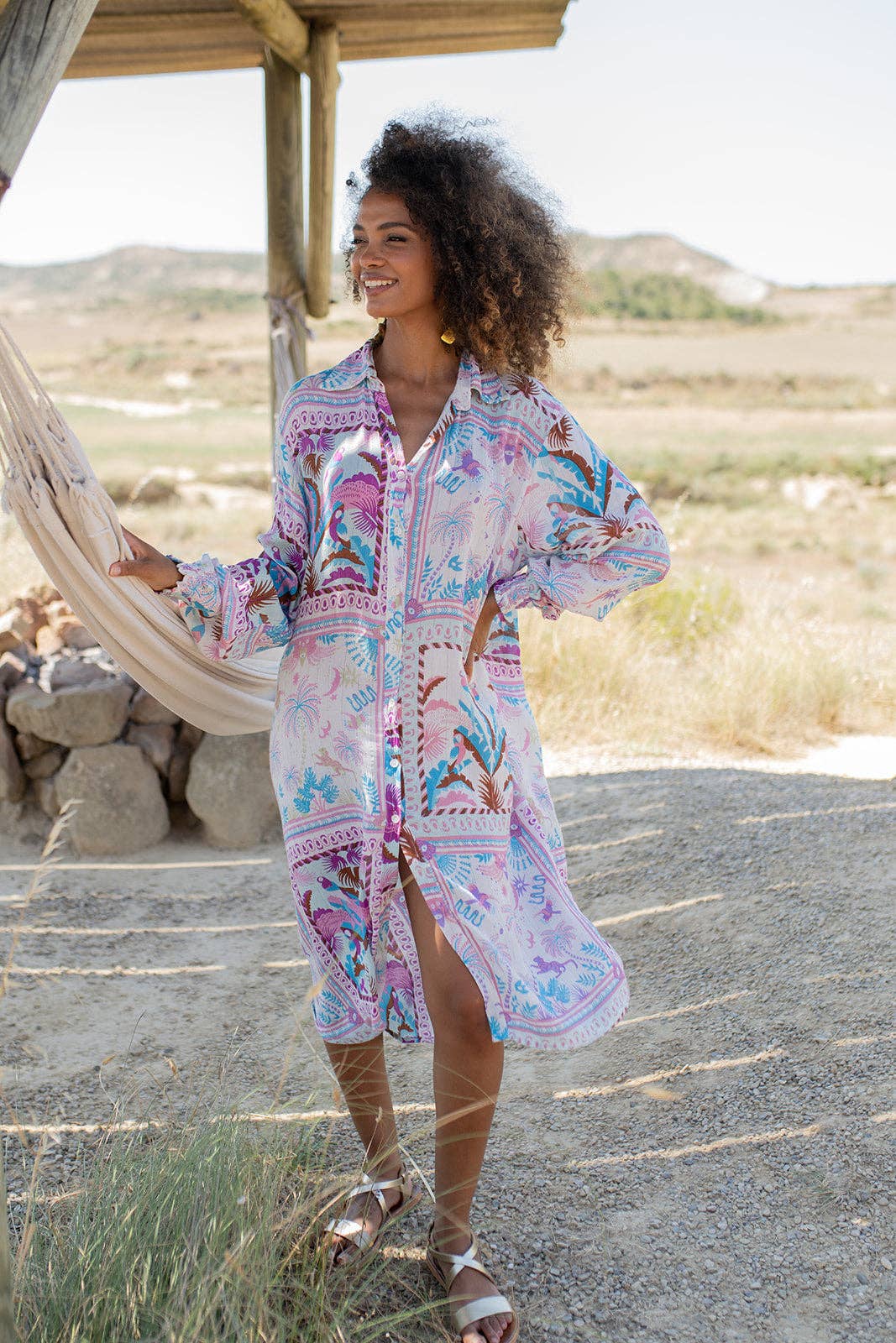Camisero Button Up Dress