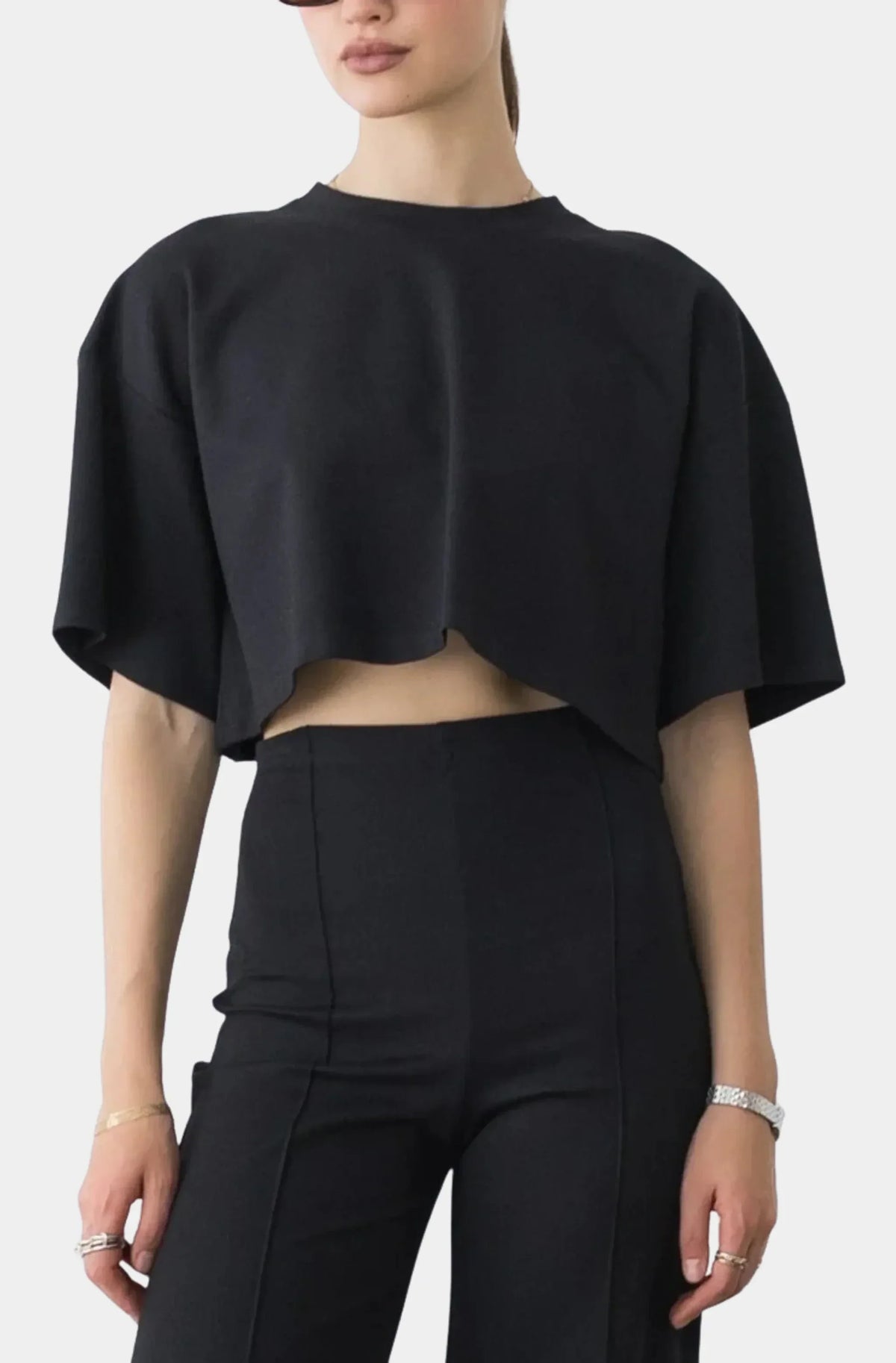 Ponte Knit Crop Top