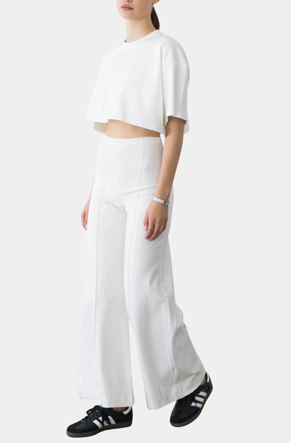 Ponte Knit Crop Top