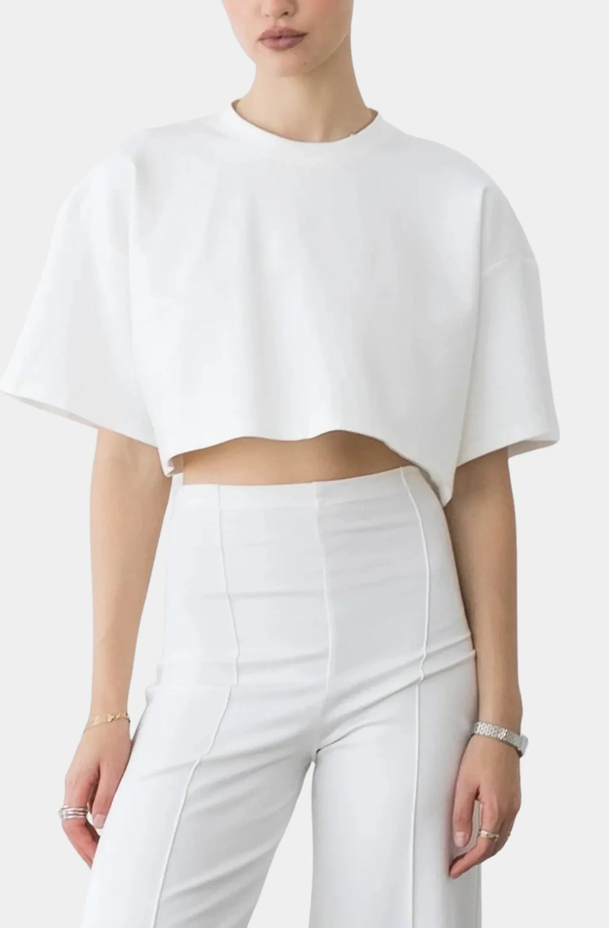 Ponte Knit Crop Top