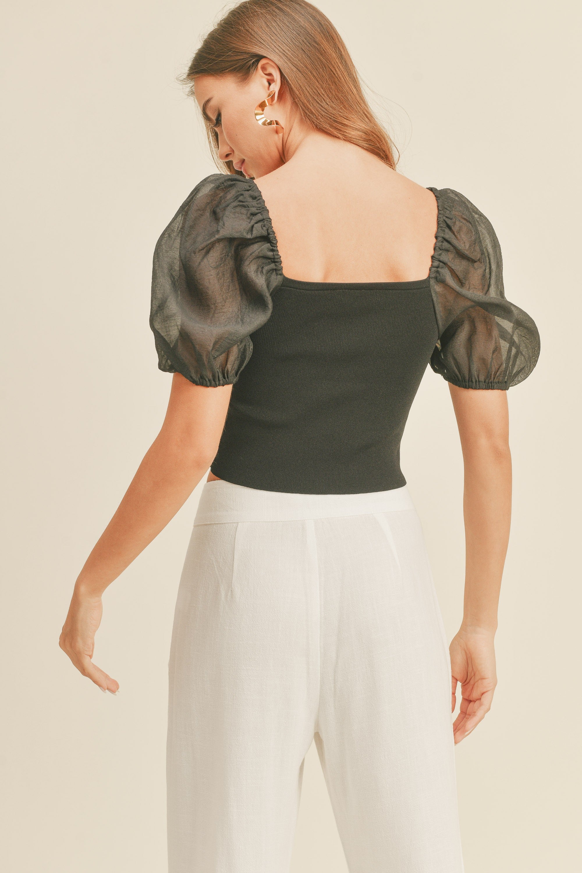 Brooke Puff Sleeve Top