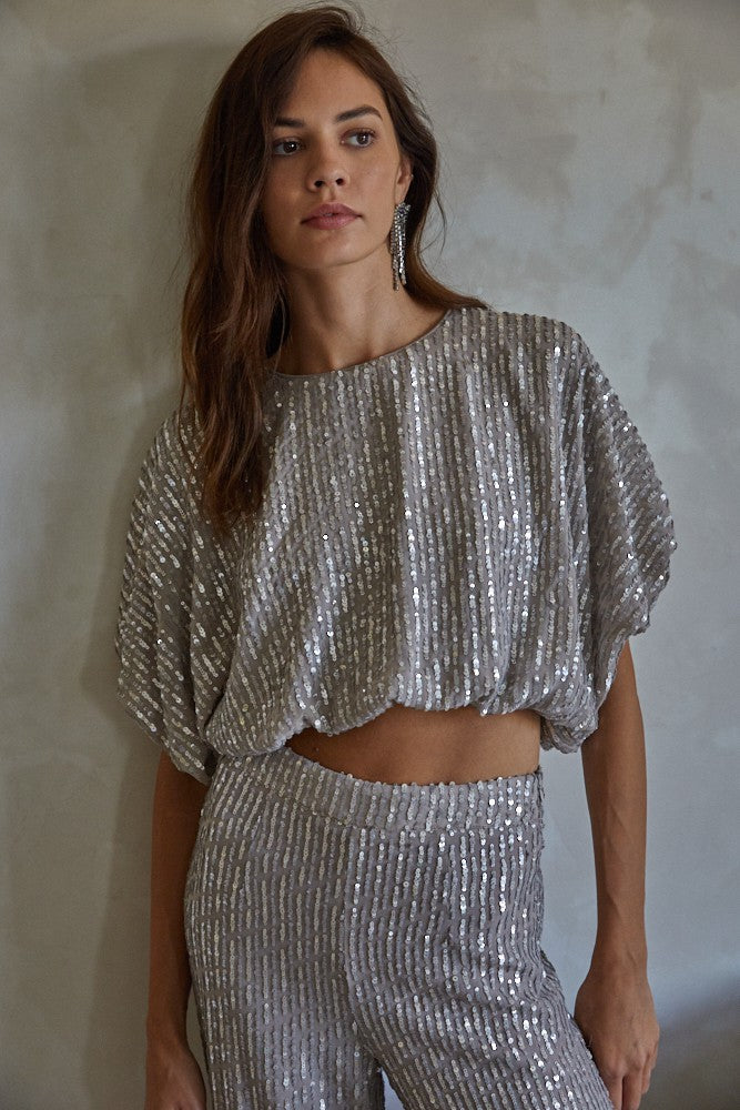All That Shimmers Crop Top