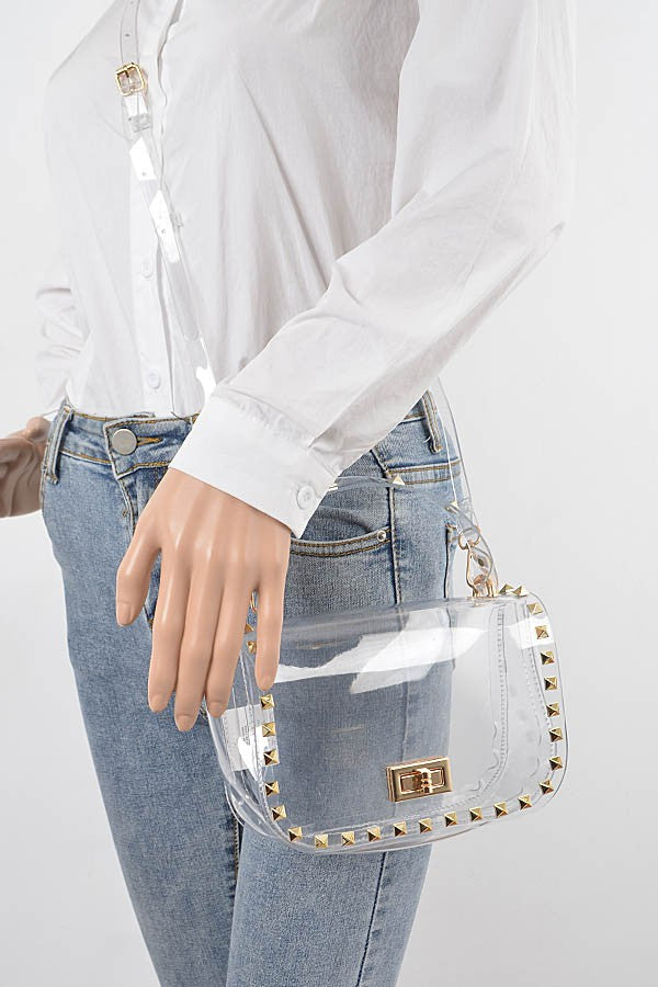 Rock Stud Clear Bag