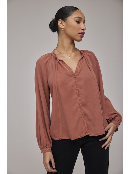 Full Sleeve Raglan Button Down