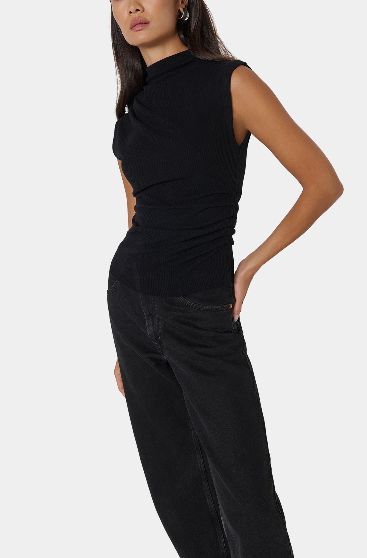 Arielle Draped Wrap Top