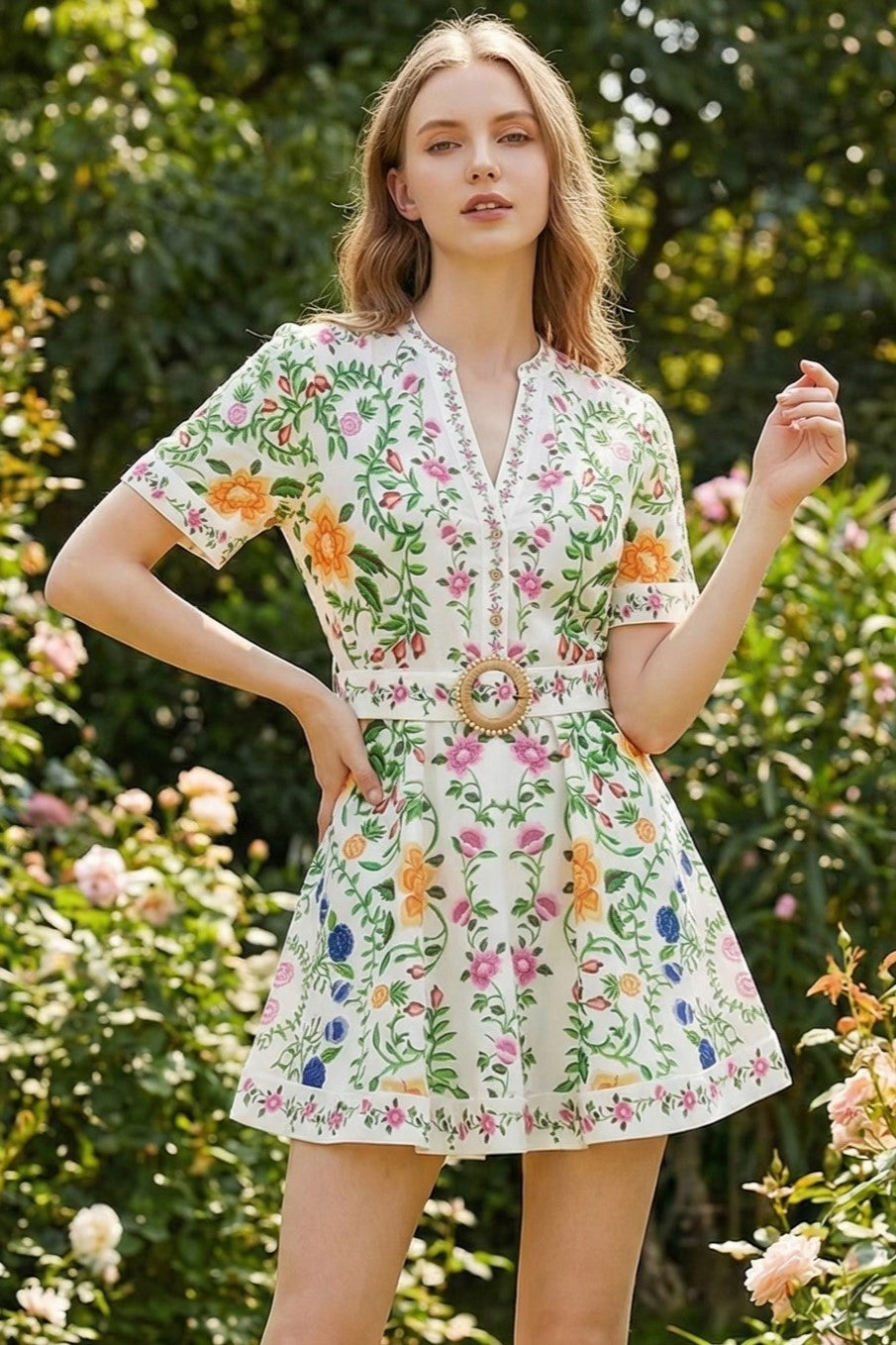 brynn mini dress Brynn Rhinestone Embellished Stripe Button Down Mini Dress