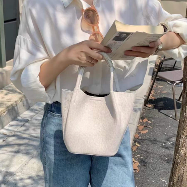 Small Tote Crossbody Bag w/Cosmetic Pouch