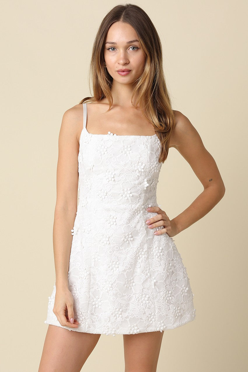 Aria Square Neck Mini Dress