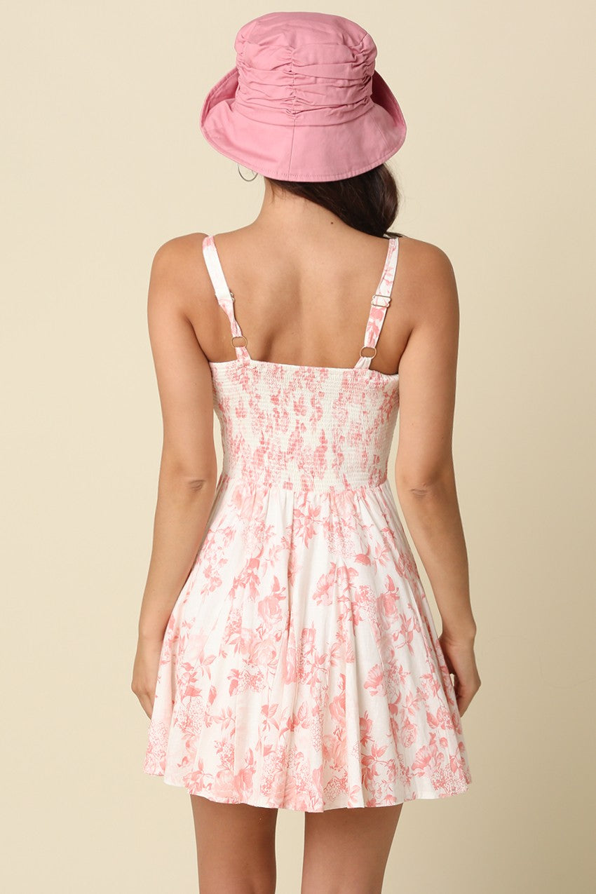 Ella Floral Flare Mini Dress