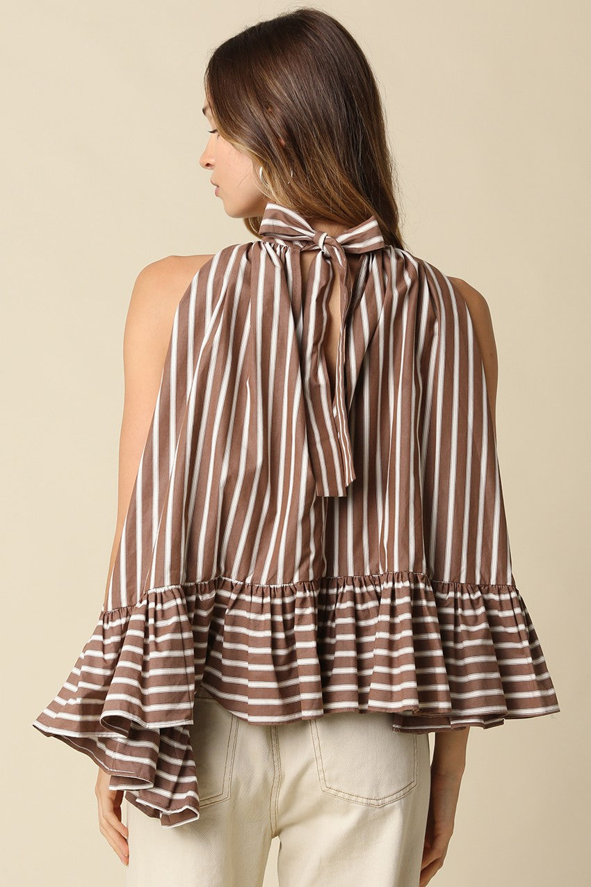 Bea Stripe Halter Top