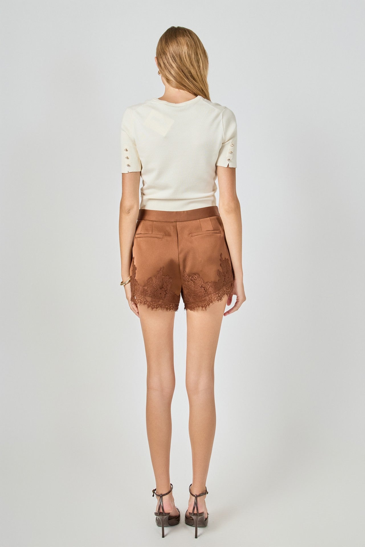 Jane Lace Trimmed Shorts