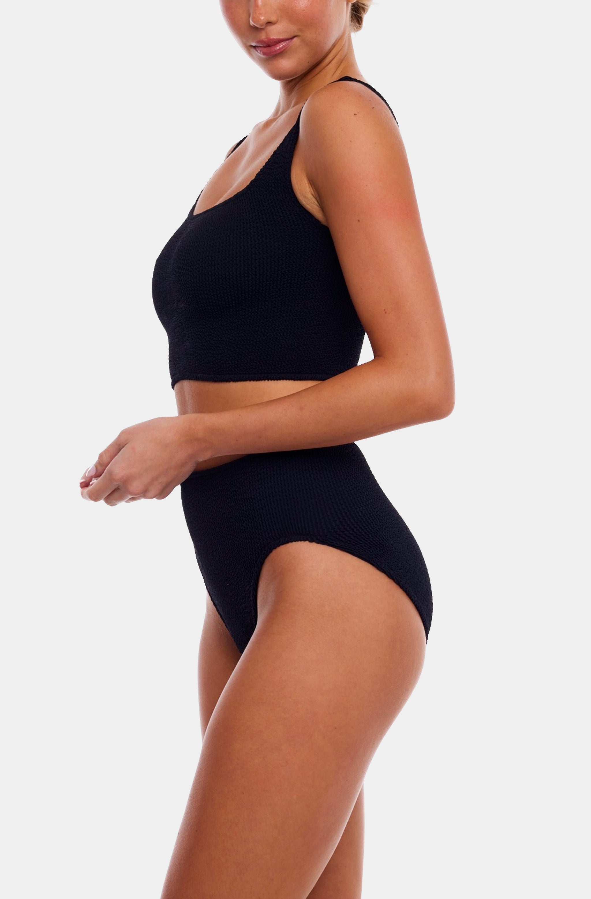 Venice High-Waisted Full Coverage Bikini Bottom