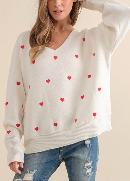 Cupid Heart Sweater – Hemline Ridgeland