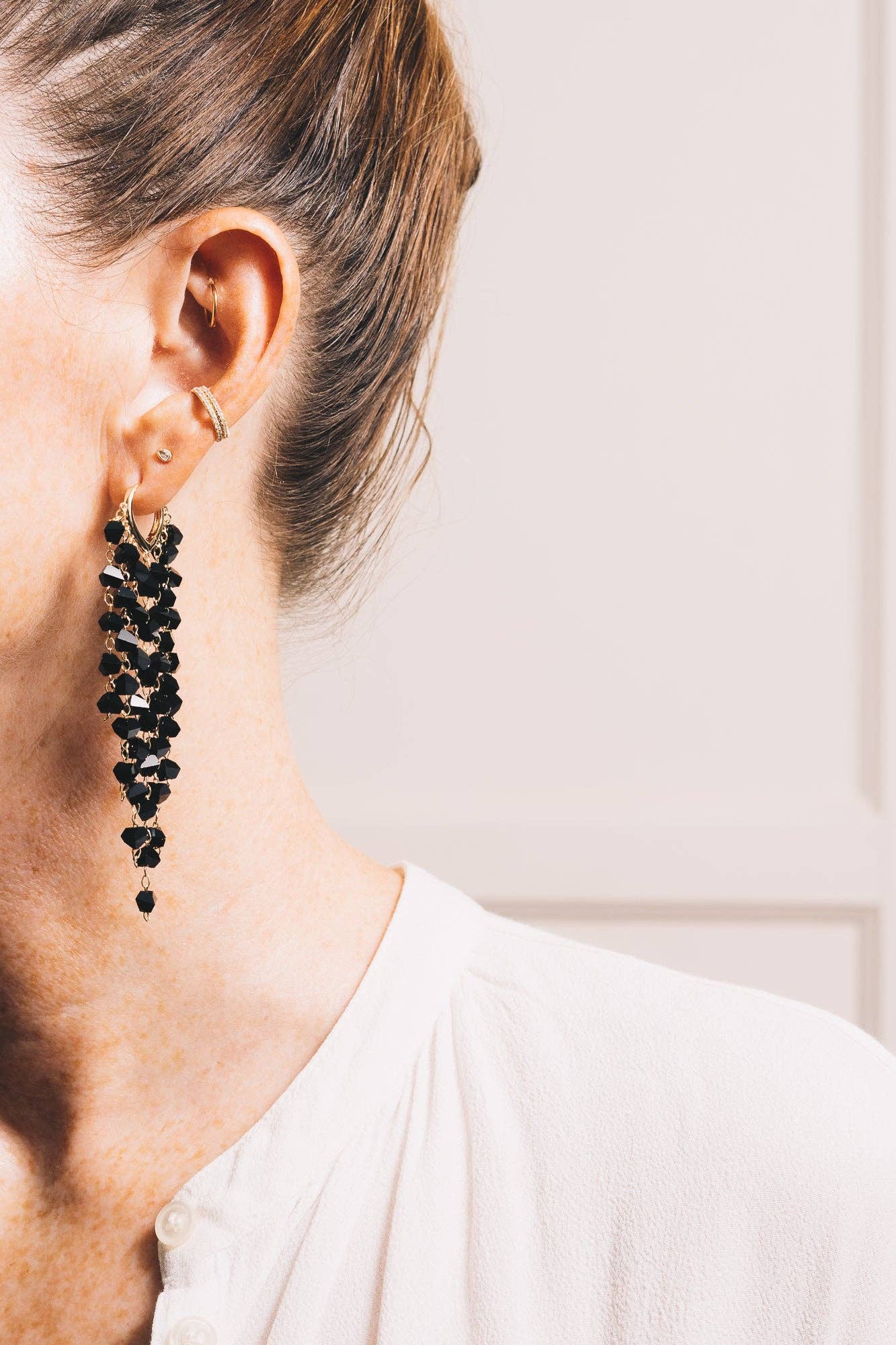 Murial Crystal Drop Earrings | 18K Gold Plating | Crystal CZ