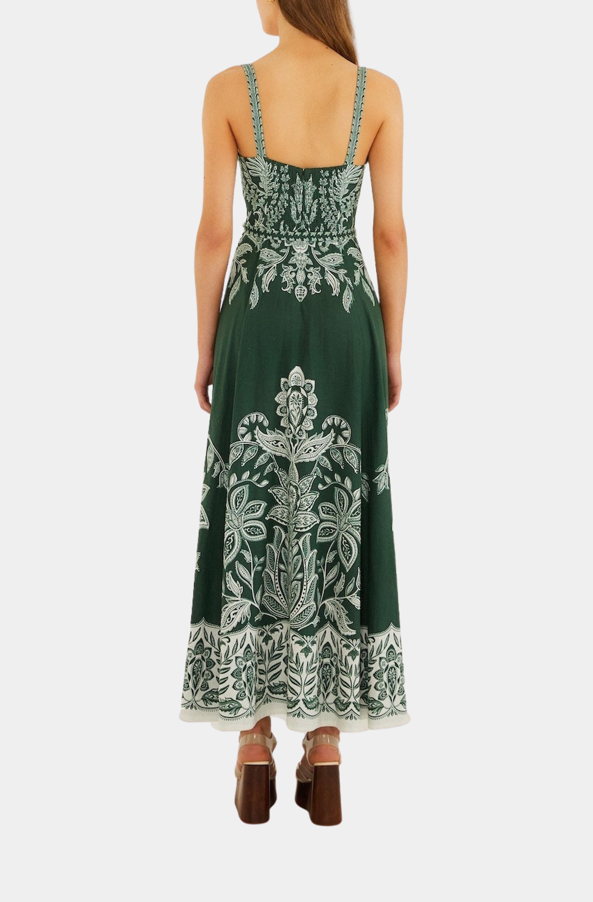 Miranda Belt Buckles Maxi Dress