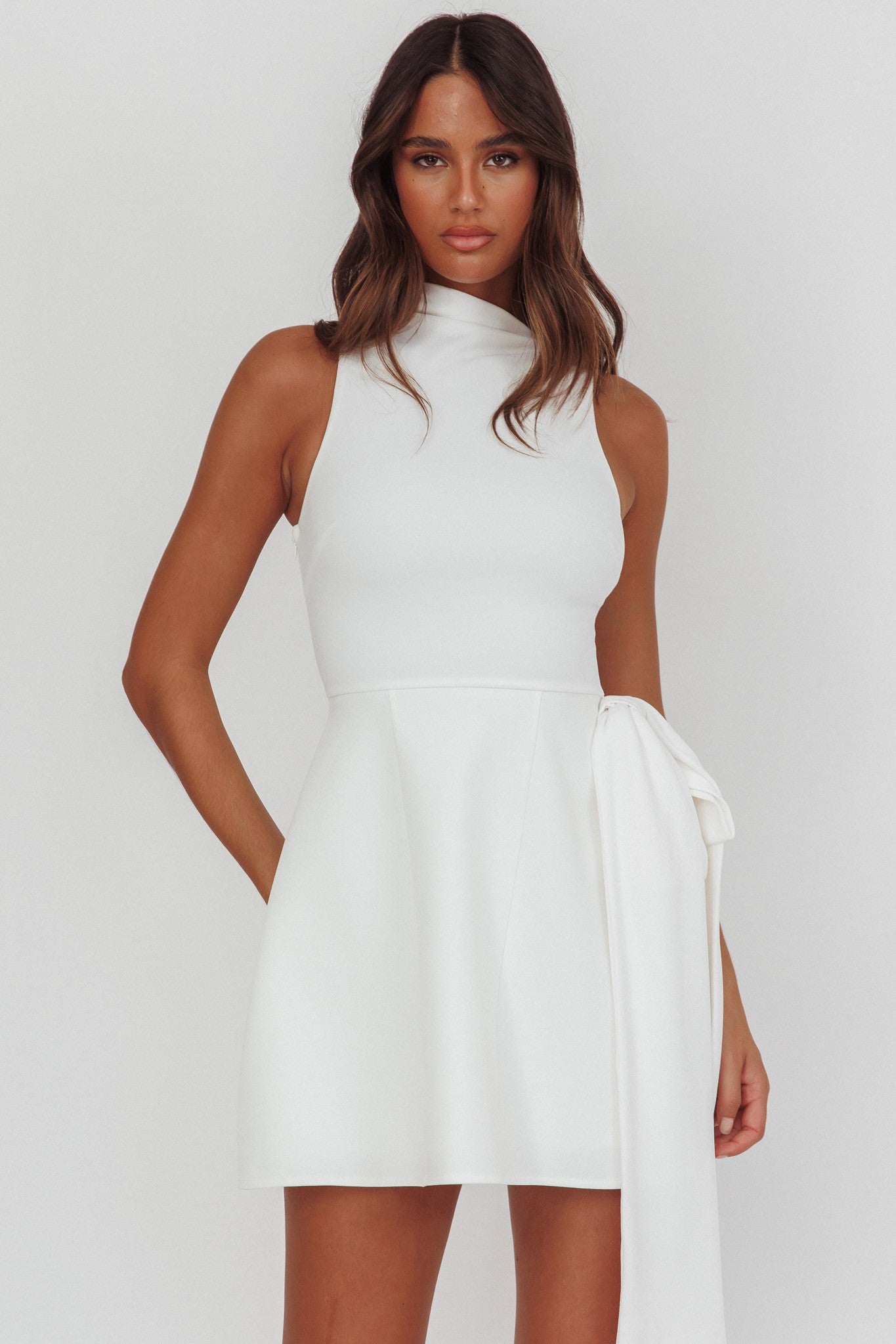 alexis cocktail dress Alexis- Dakota Dress- Citrine Suede