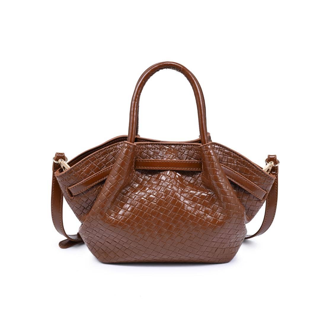 Selena Embossed Woven Crossbody