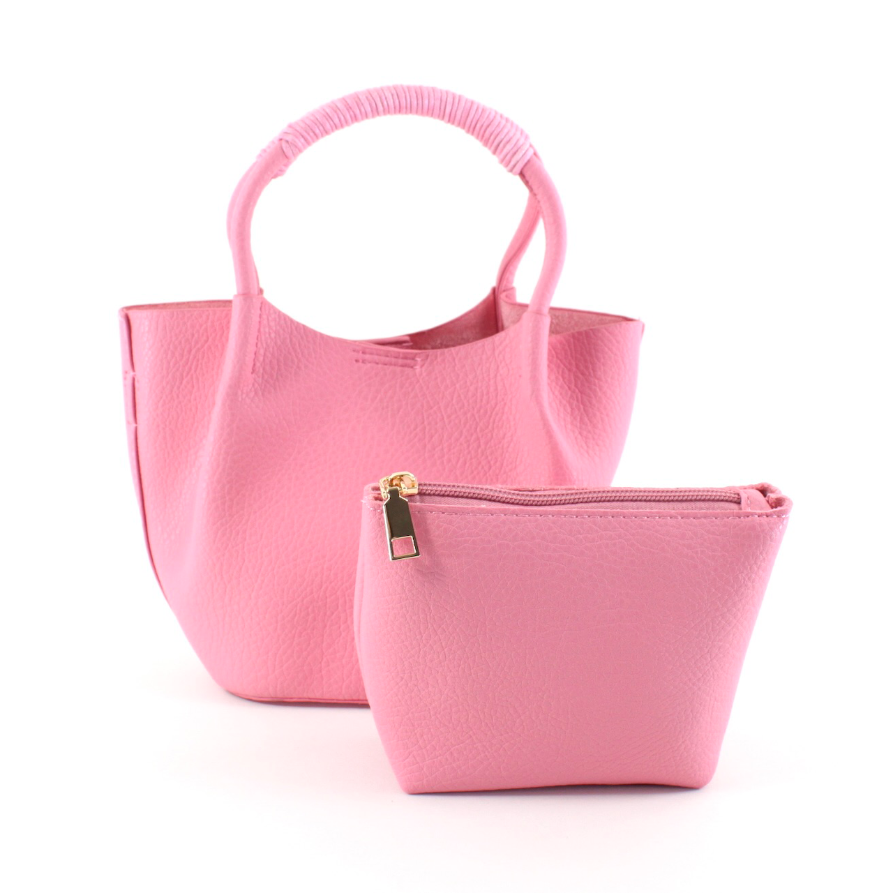 Small Tote Crossbody Bag w/Cosmetic Pouch