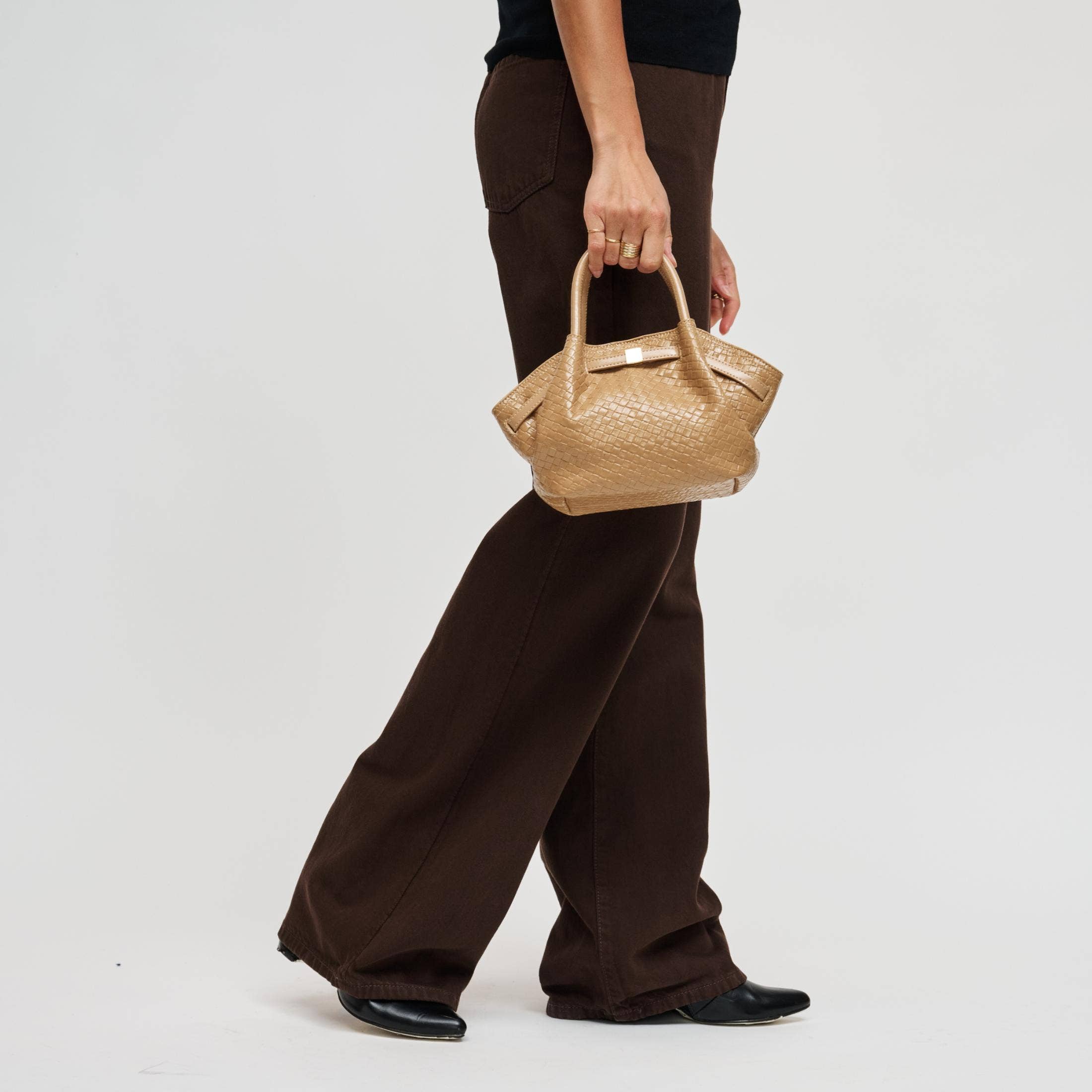 Selena Embossed Woven Crossbody
