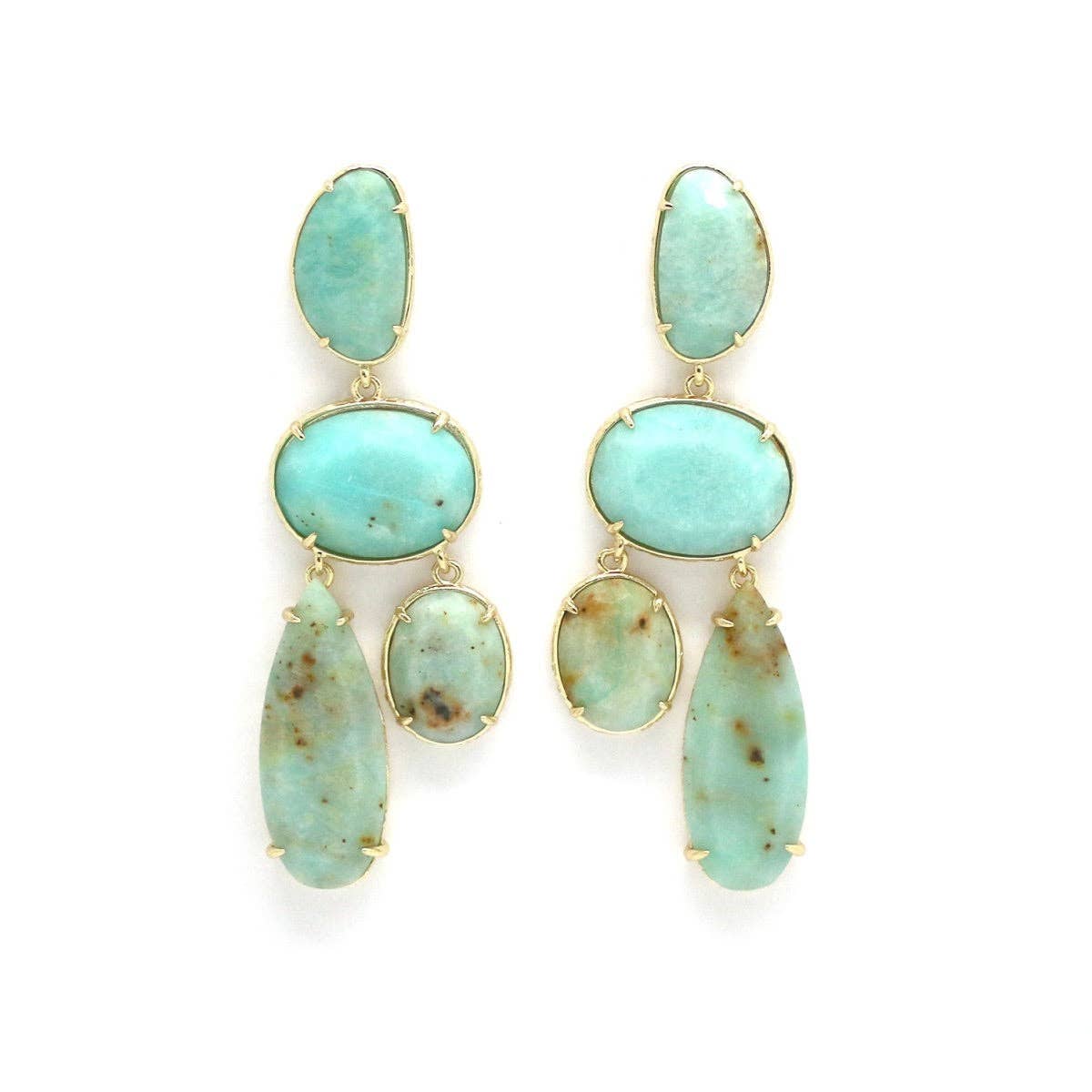 Amazonite Dangle Earrings