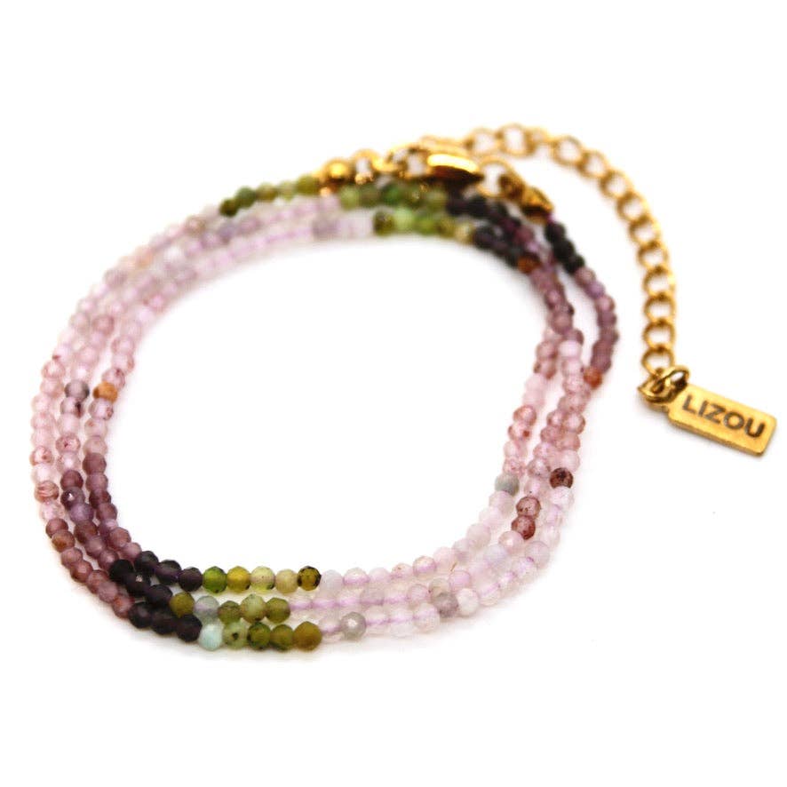 Short Gradient Stone Necklace