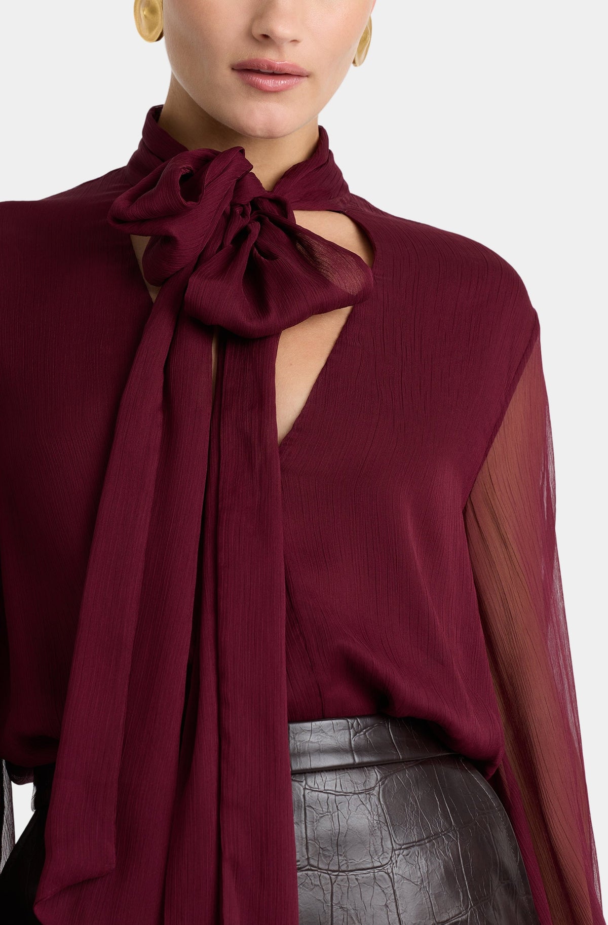 Solace Tie Front Blouse