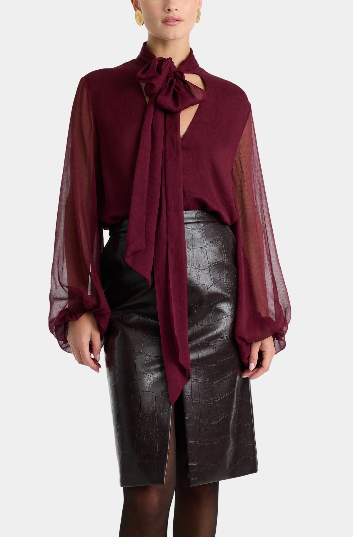 Solace Tie Front Blouse