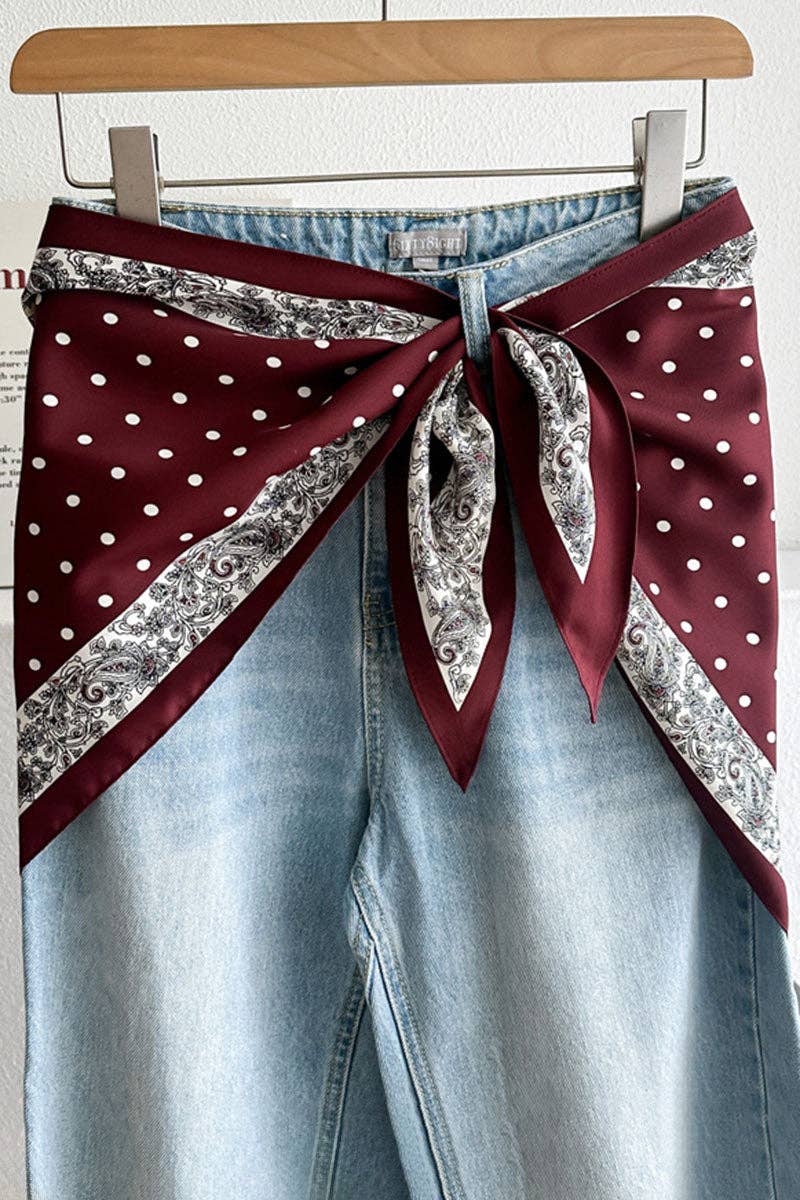 Paisley Polka Dot Scarf