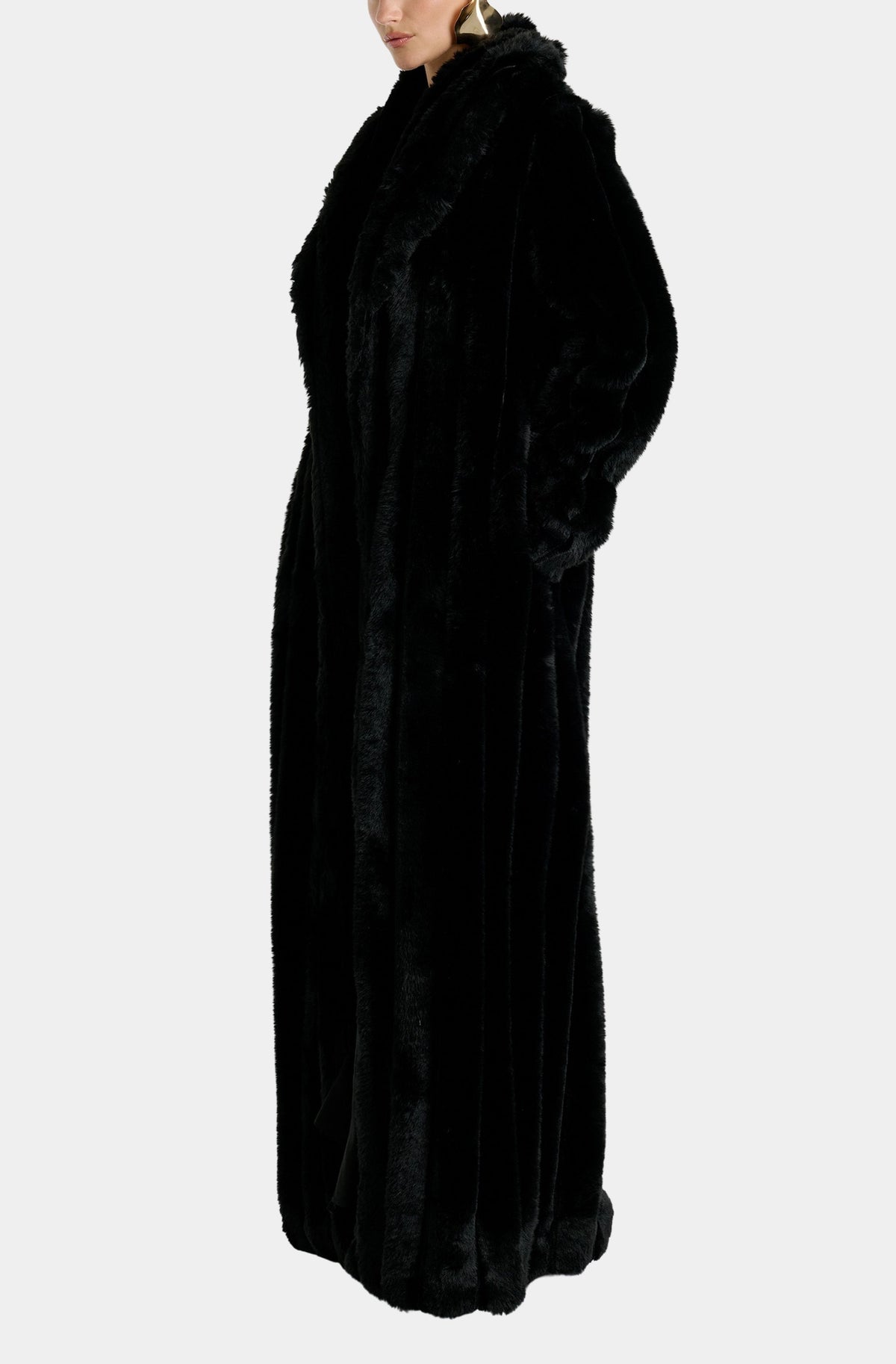 Marta Faux Fur Longline Coat