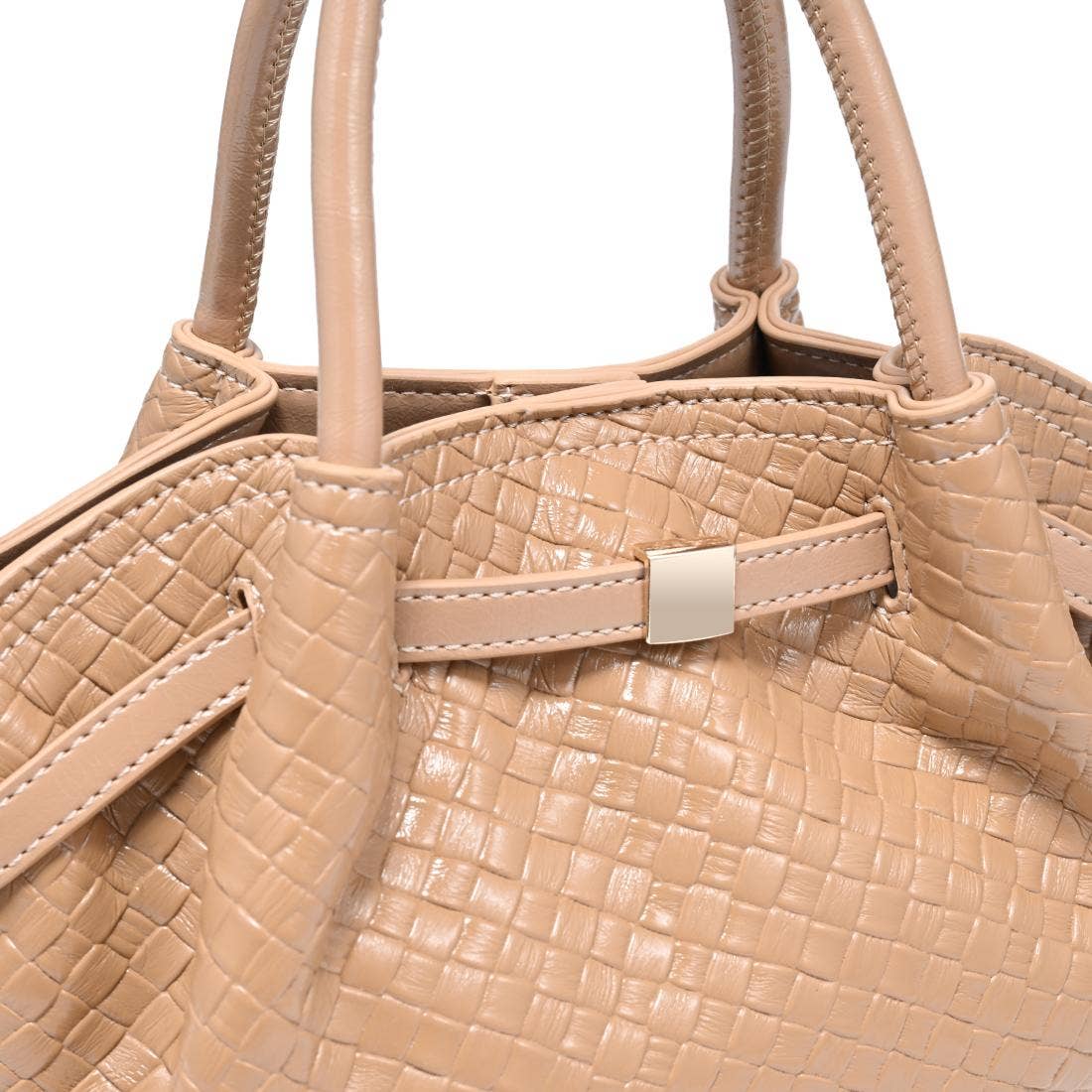 Selena Embossed Woven Crossbody