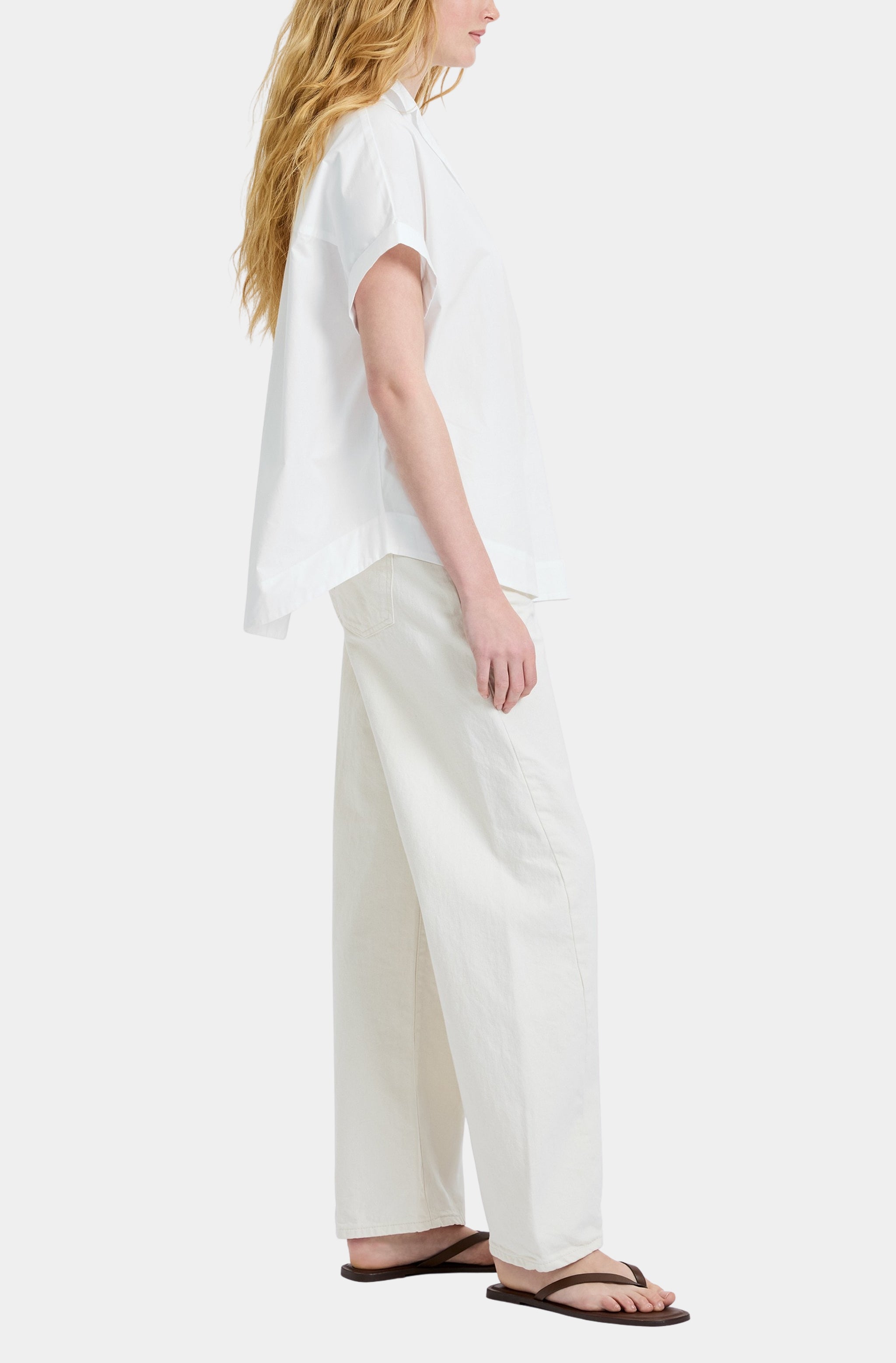 Poplin Collar Pullover