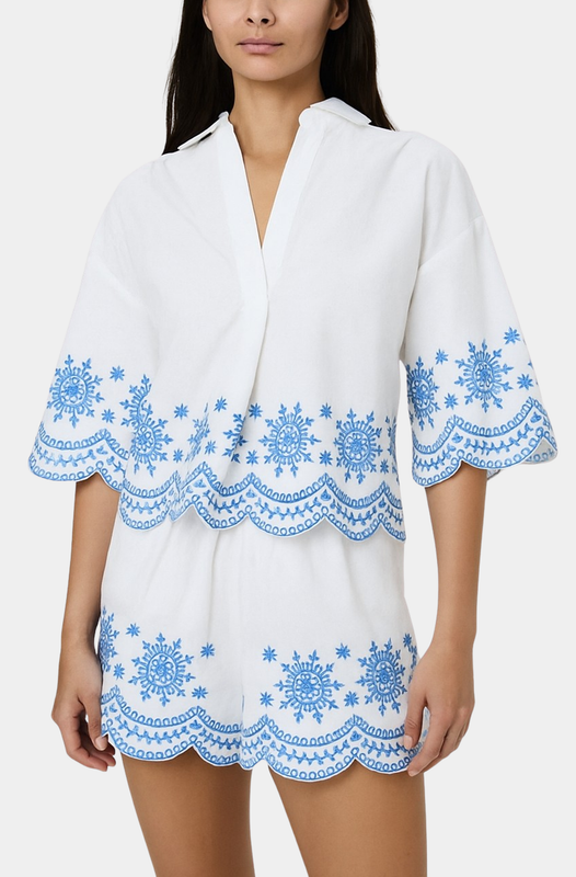 Alissa Cotton Embroidered Popover