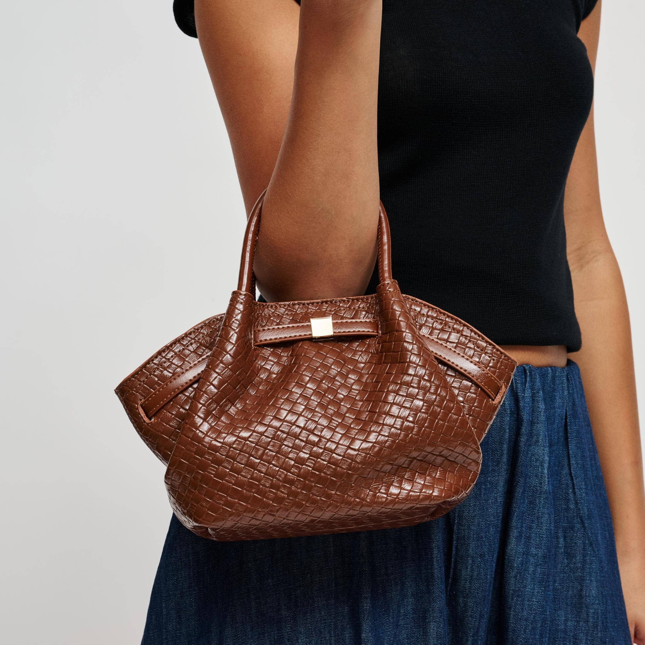 Selena Embossed Woven Crossbody