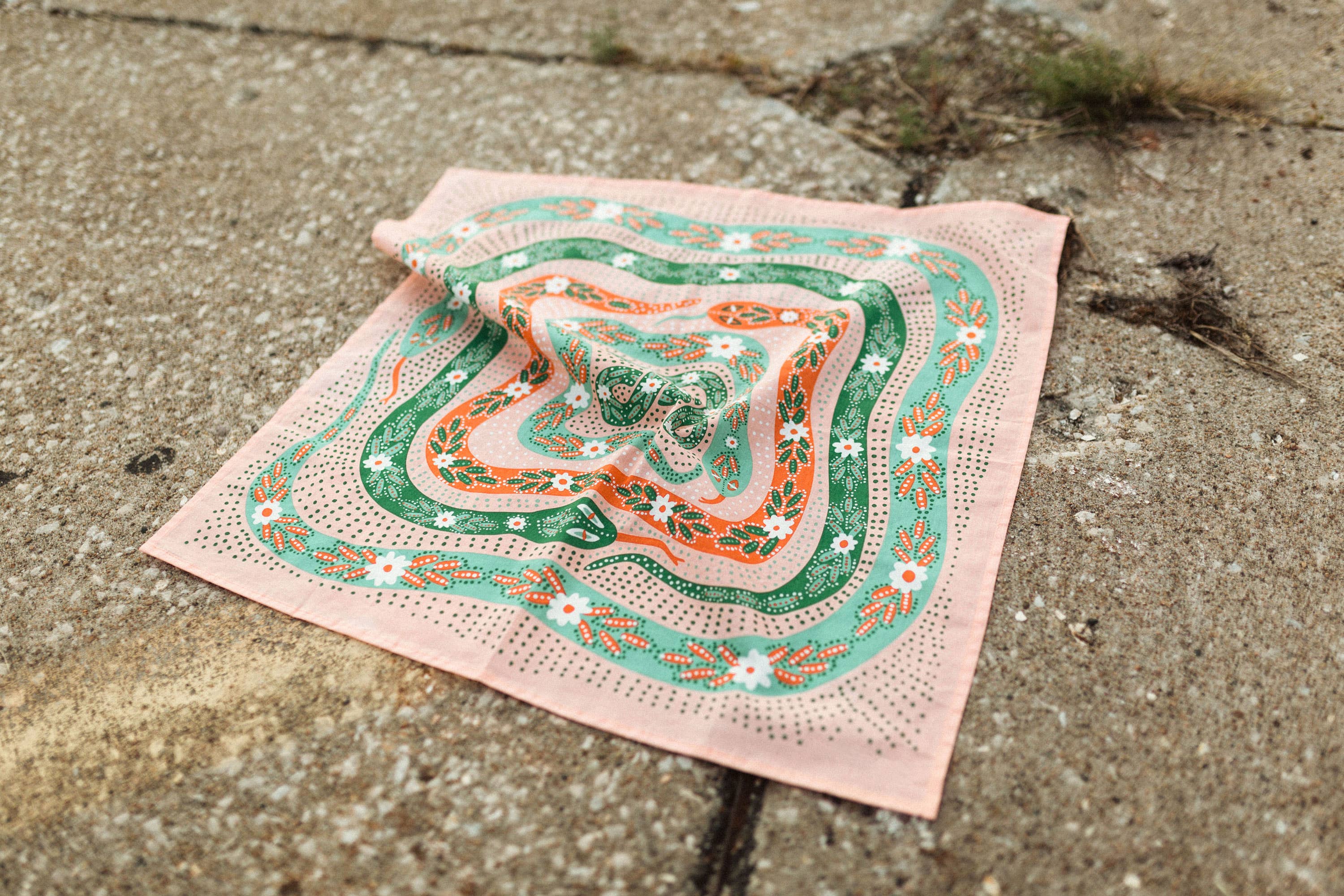 Snakes Pink Bandana