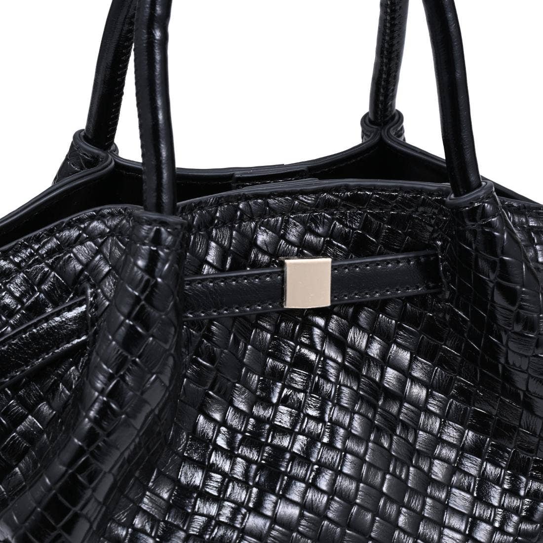 Selena Embossed Woven Crossbody