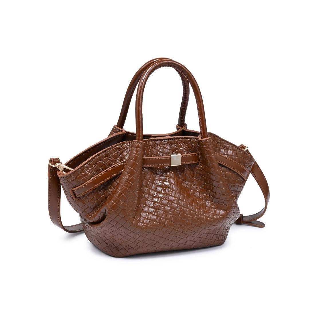 Selena Embossed Woven Crossbody