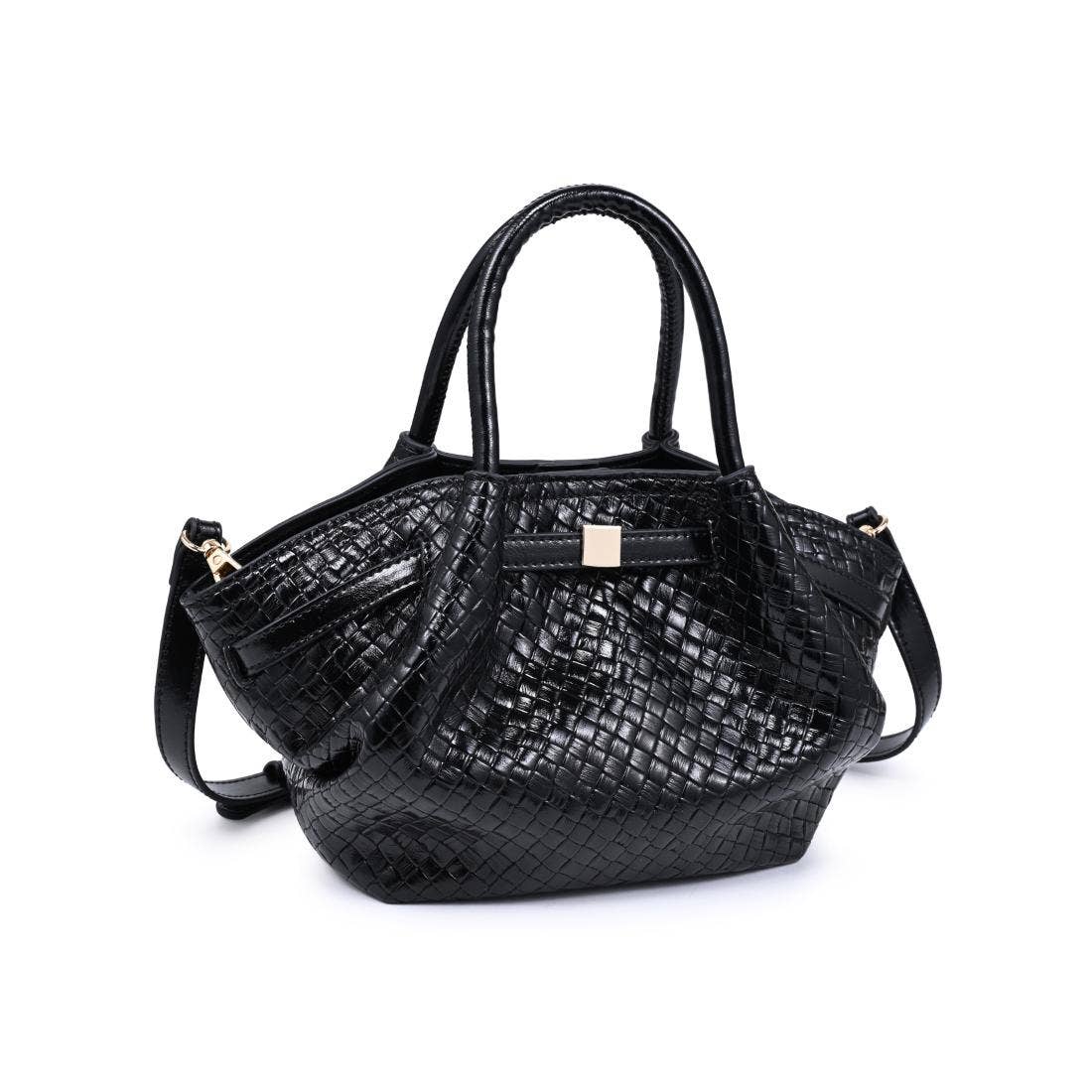 Selena Embossed Woven Crossbody