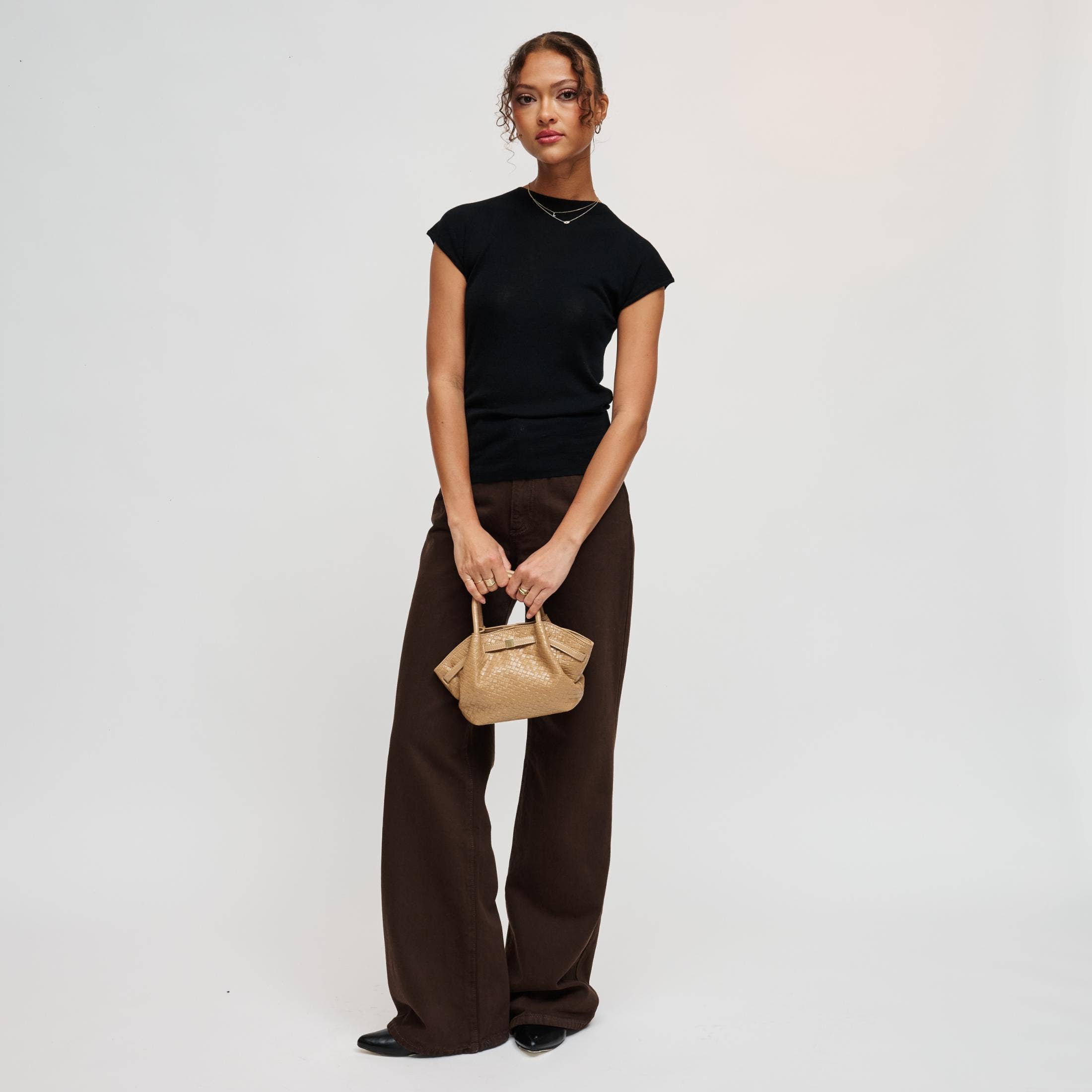 Selena Embossed Woven Crossbody