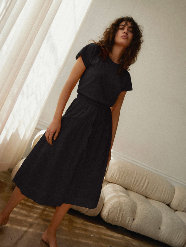 Azalia Combo Shirt Dress