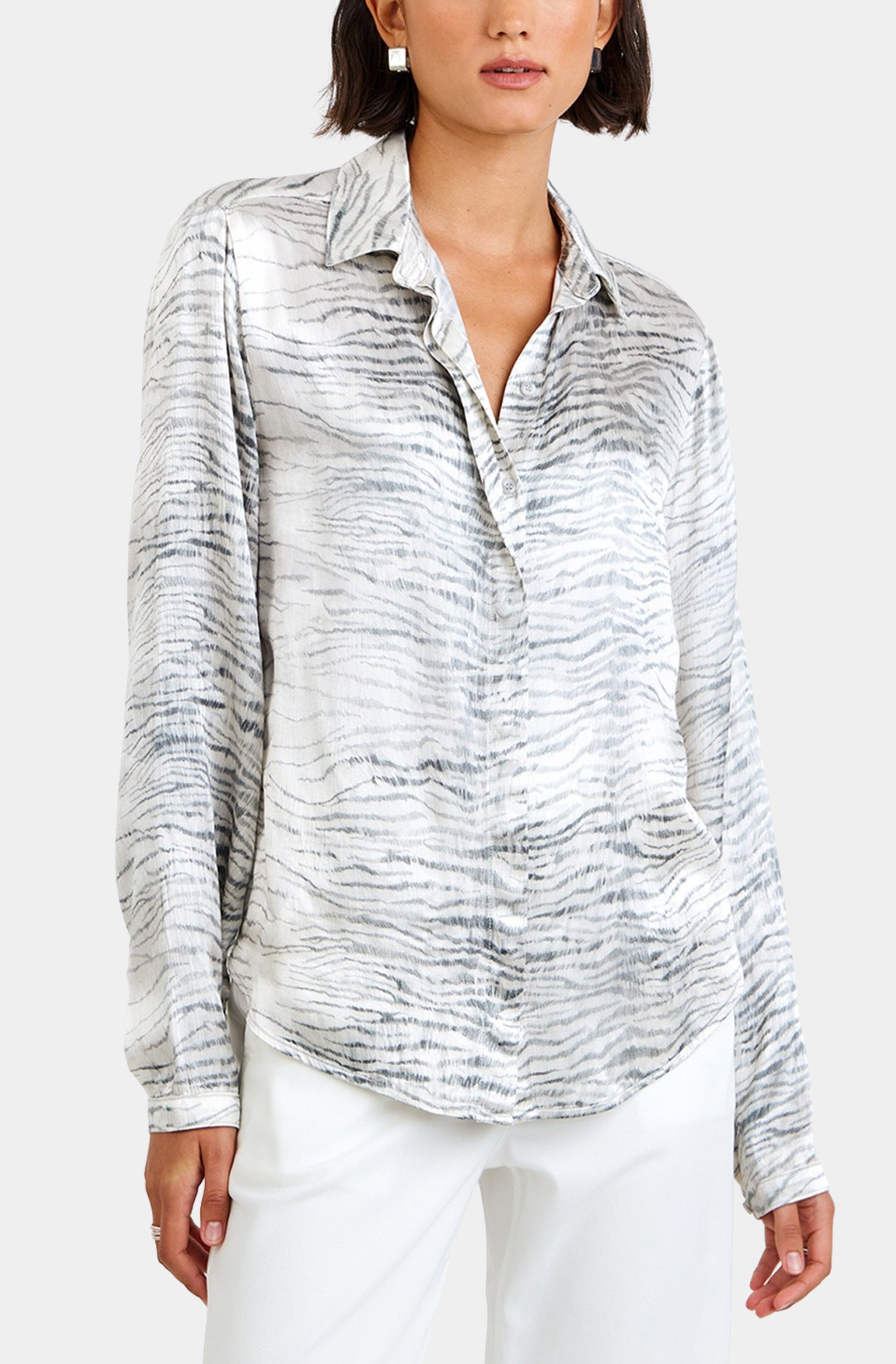 Luciana Clean Hidden Placket Shirt